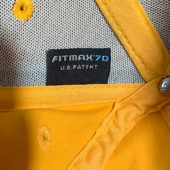 Reebok Fitmax 70,NHL Boston Bruins Men's Yellow Fitted Hat,S/M. - Picture 9 of 9